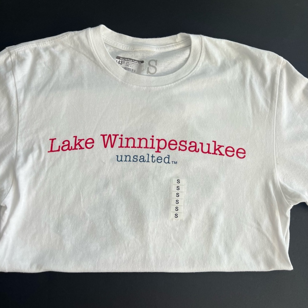 Lake Winnipesaukee  NWT mens LS white “Shark” unsalted cotton shirt - Picture 5 of 8